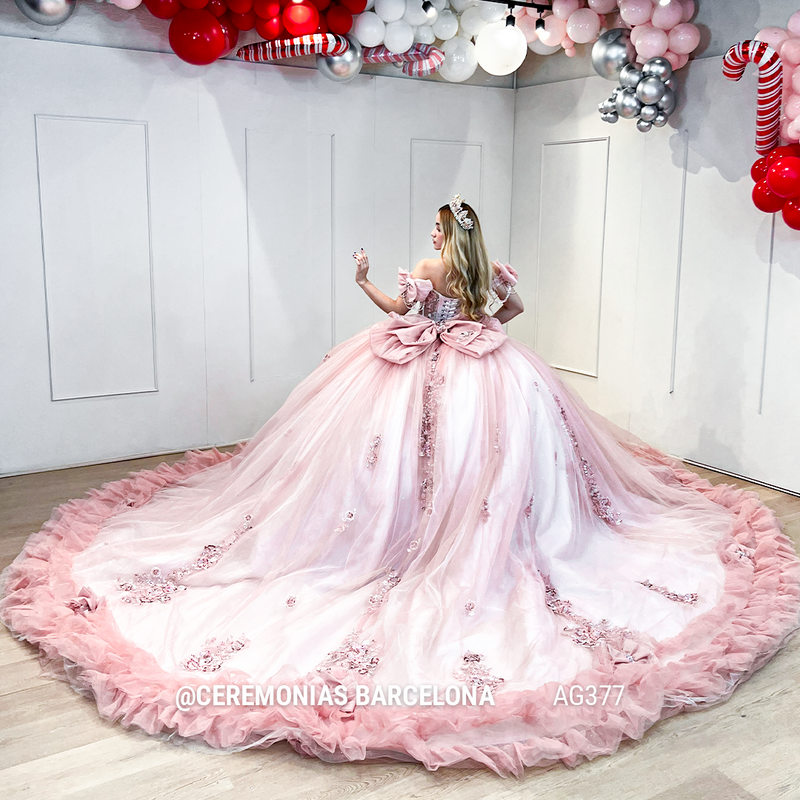 AG377 PALEPINK VESTIDO XV