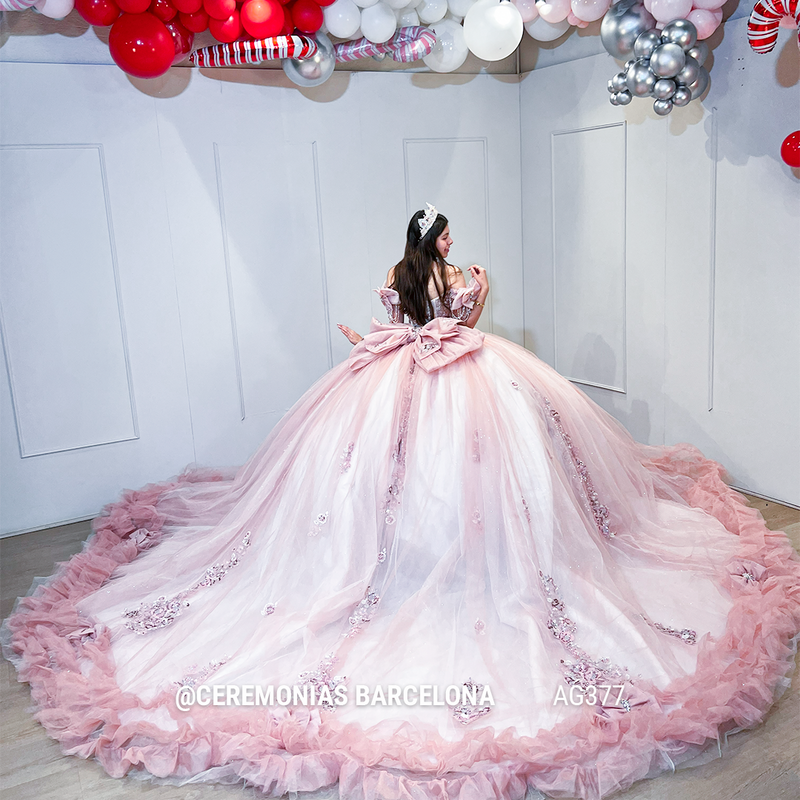 AG377 PALEPINK VESTIDO XV