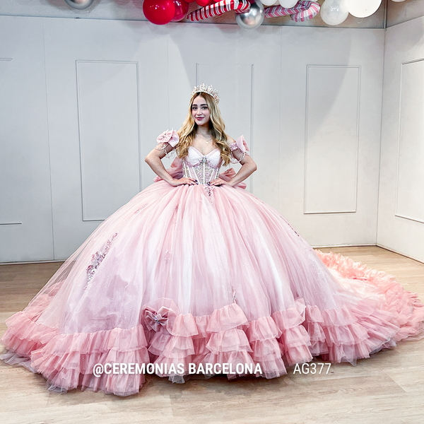 AG377 PALEPINK VESTIDO XV
