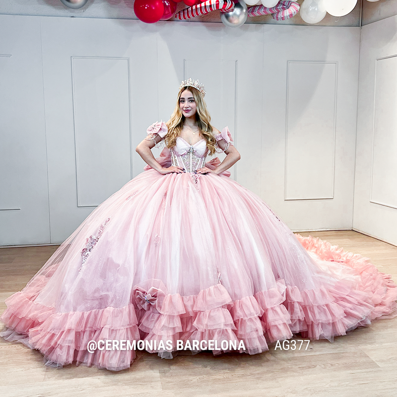 AG377 PALEPINK VESTIDO XV