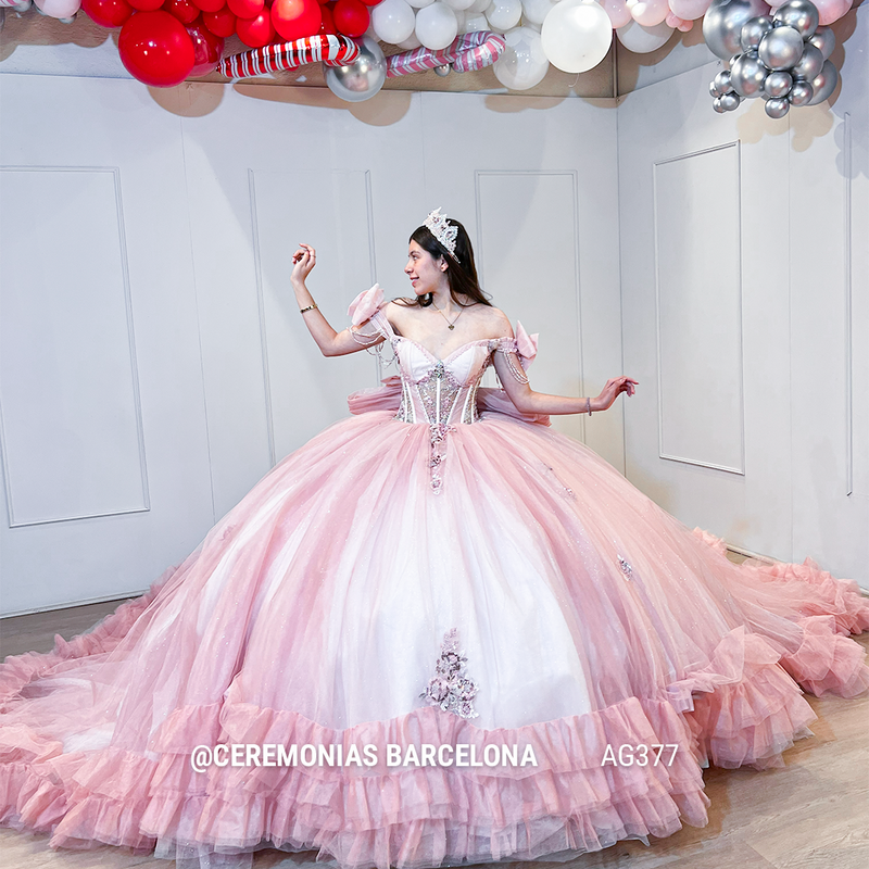 AG377 PALEPINK VESTIDO XV