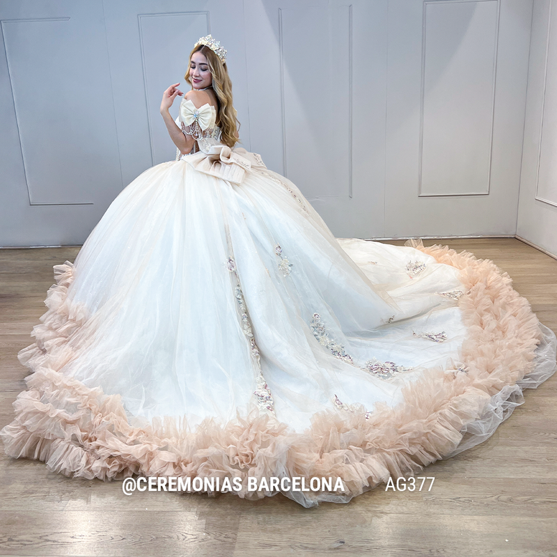 AG377 VAINILLA VESTIDO XV