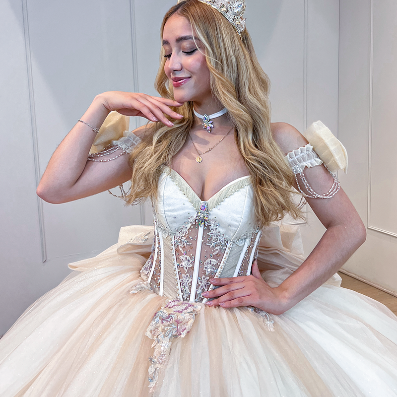 AG377 VAINILLA VESTIDO XV