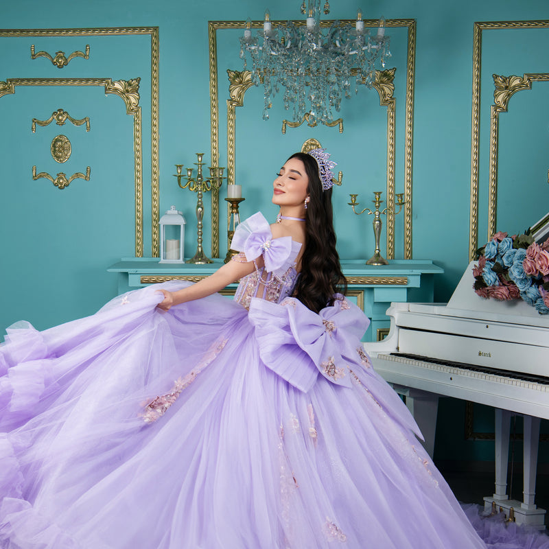 AG377 LILA VESTIDO XV