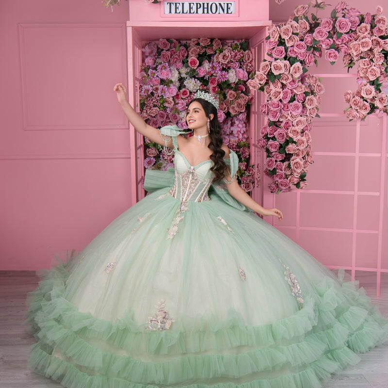 AG377 SAGE VESTIDO XV