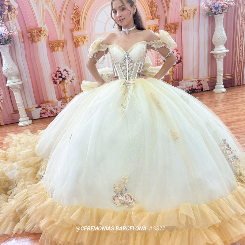 AG377 VAINILLA VESTIDO XV