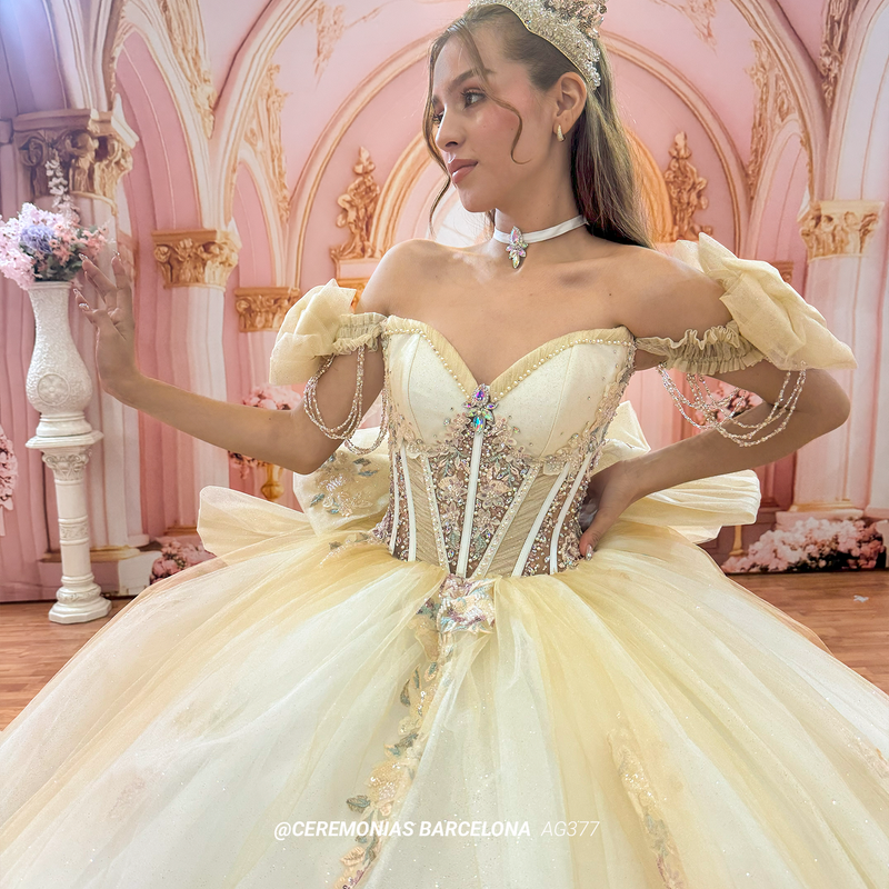 AG377 VAINILLA VESTIDO XV