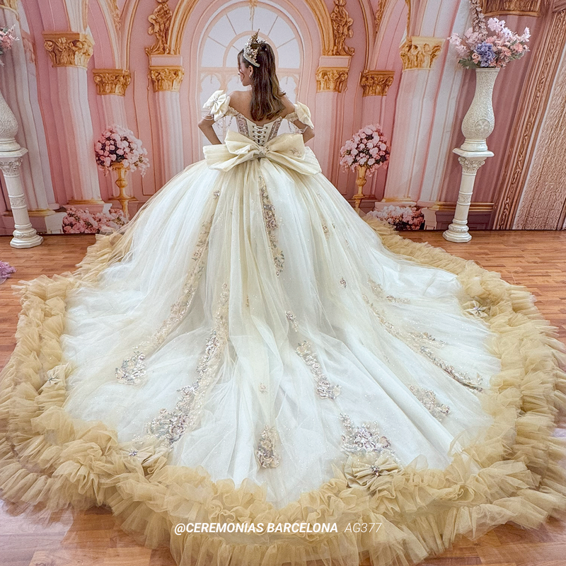 AG377 VAINILLA VESTIDO XV
